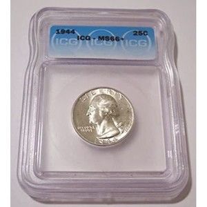 1944 Washington Quarter Unc MS66+ ICG Toning